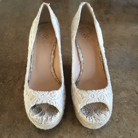 Vince Camuto Lace Totsi Espadrilles Wedges - Picture 3 of 6